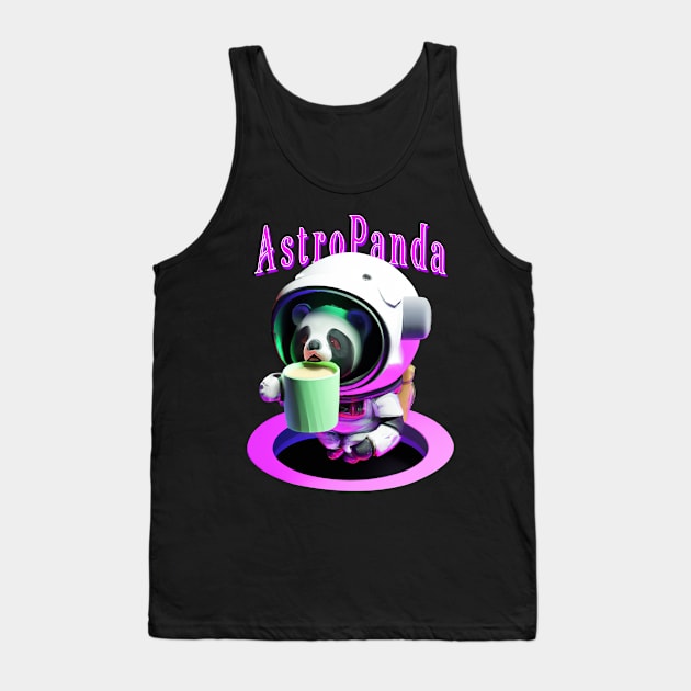 Astro Panda Tank Top by Lintang Art